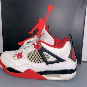 Fire Red Jordan 4s